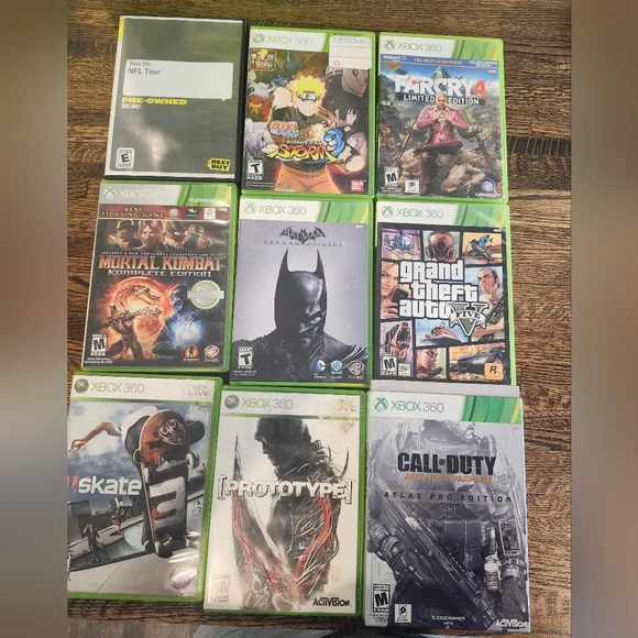 21 Xbox 360 Video Games Lot Including 3 Call Duty + Adv Warfare Atlas Pro, GTA 5 - Picture 2 of 6